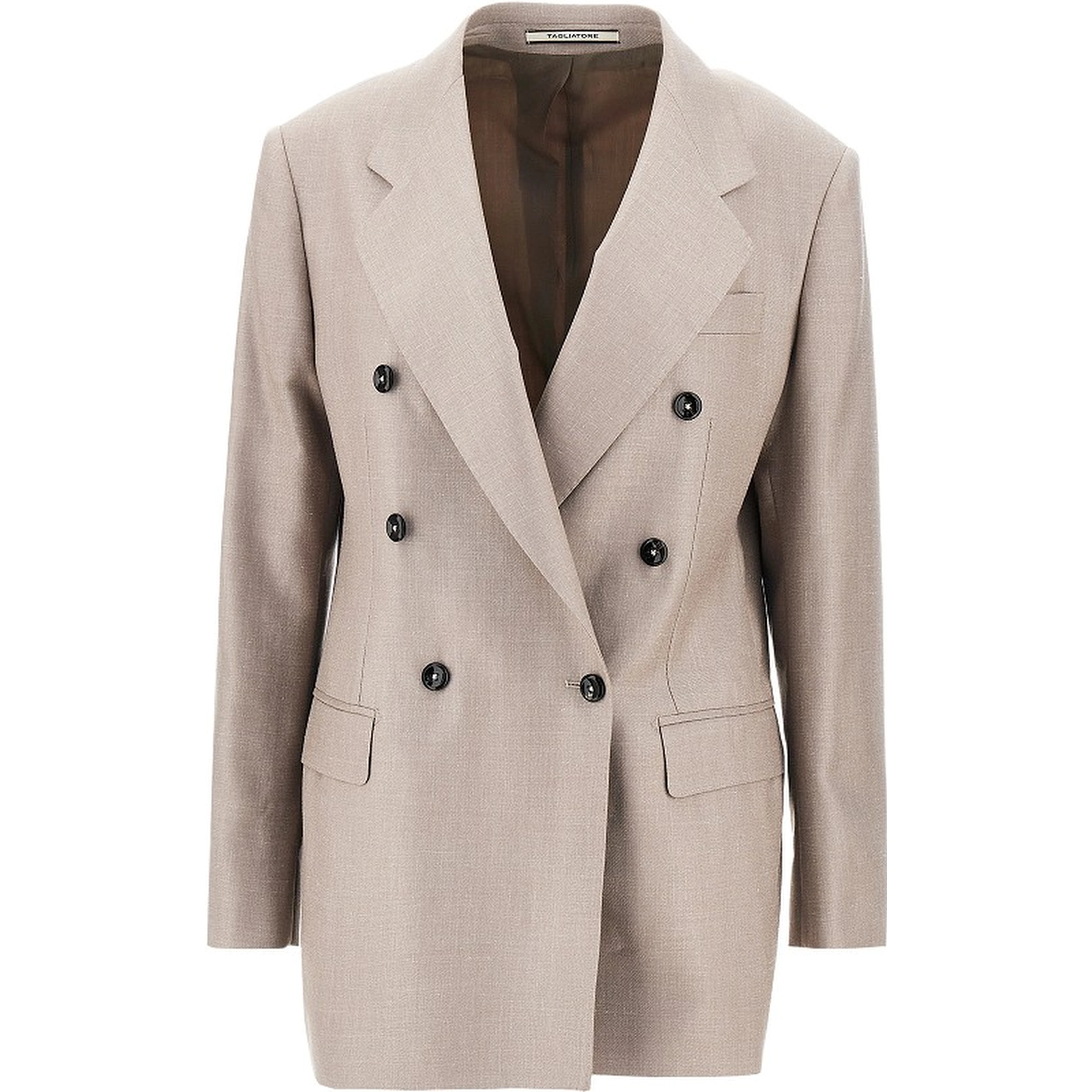 Double-breasted twill jacket