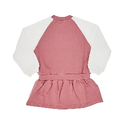 Logo print french terry mini dress