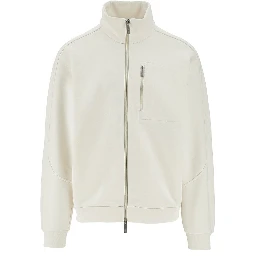Laminar full-zip cotton sweatshirt