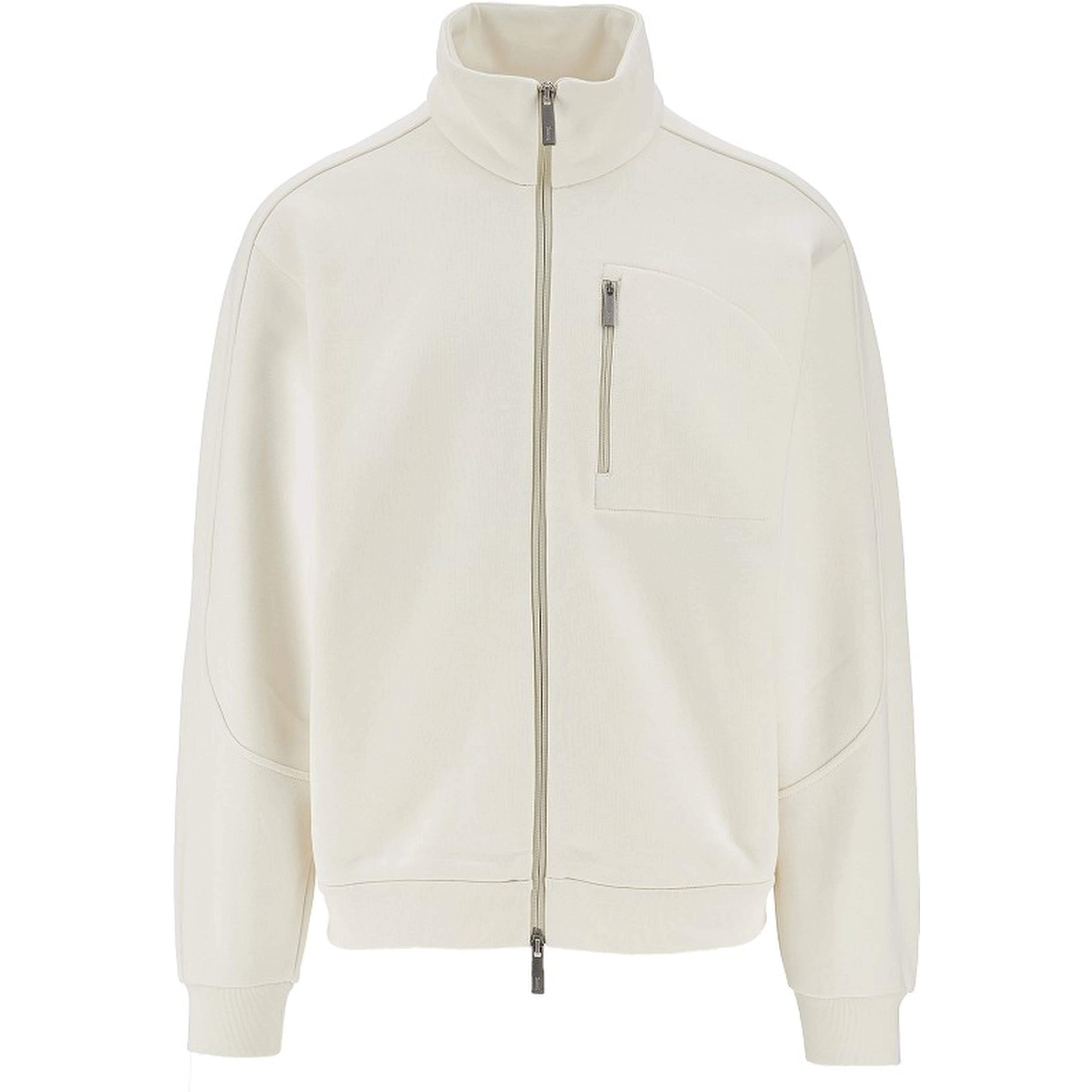 Laminar full-zip cotton sweatshirt