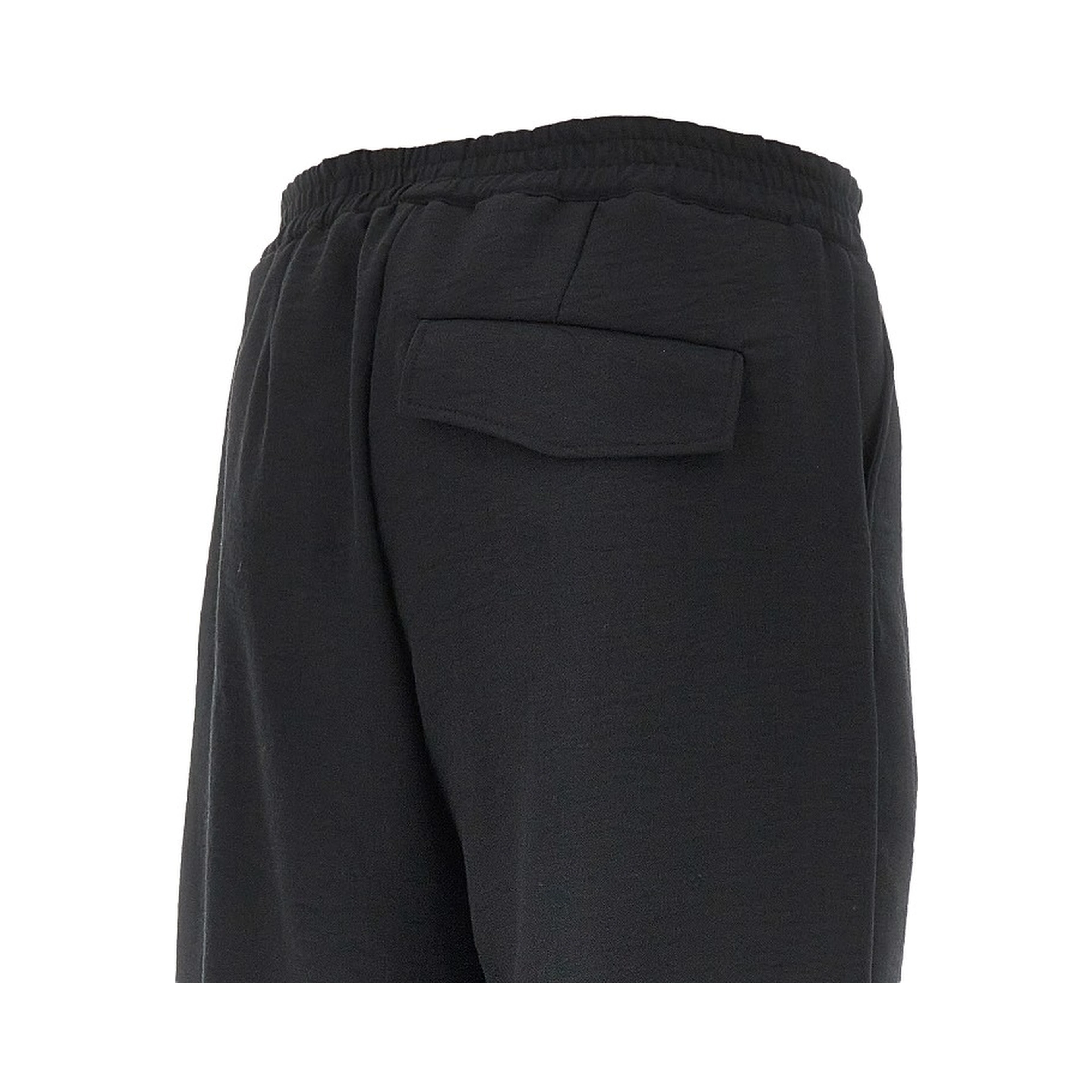 Canvas pants with elasticated waist