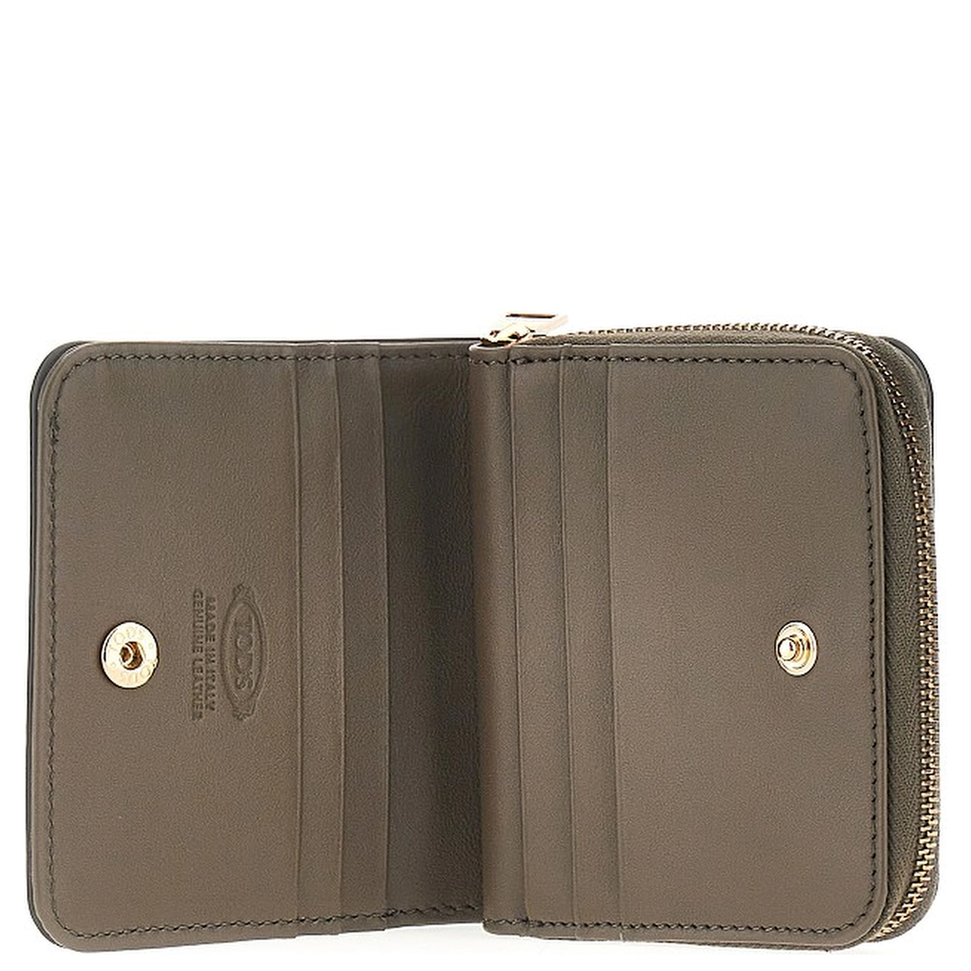 Leather small bi-fold wallet