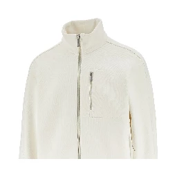 Laminar full-zip cotton sweatshirt