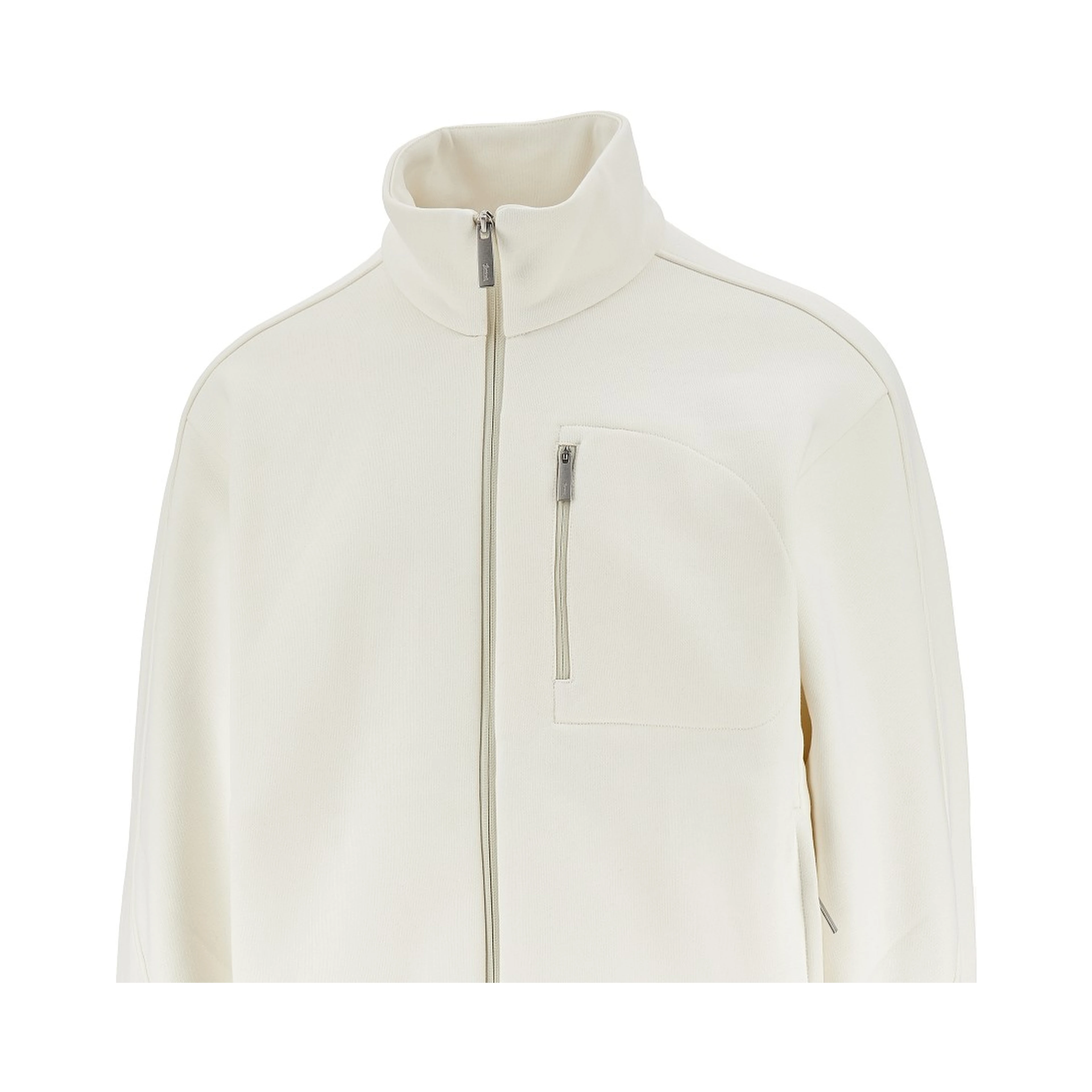 Laminar full-zip cotton sweatshirt