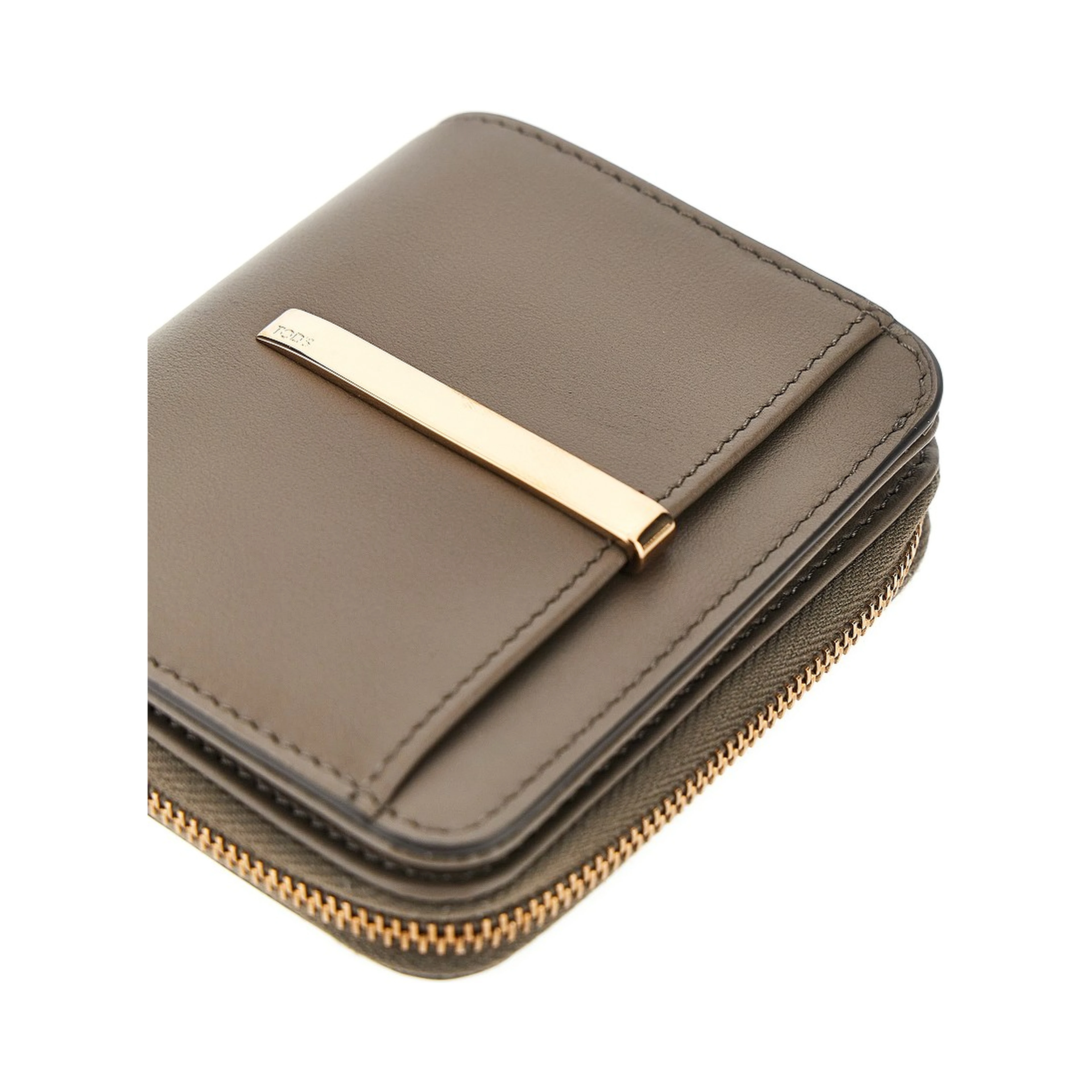 Leather small bi-fold wallet