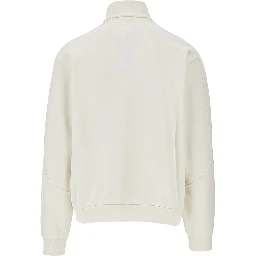 Laminar full-zip cotton sweatshirt