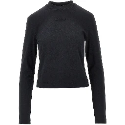 Long-sleeved 'Gros Grain' T-shirt