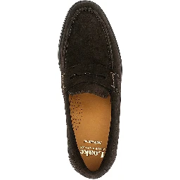 '356' suede leather penny loafers