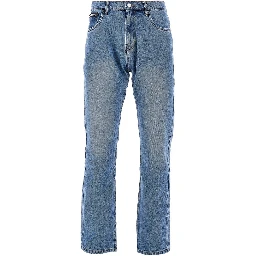 'Rotten' jeans with Skull embroidery