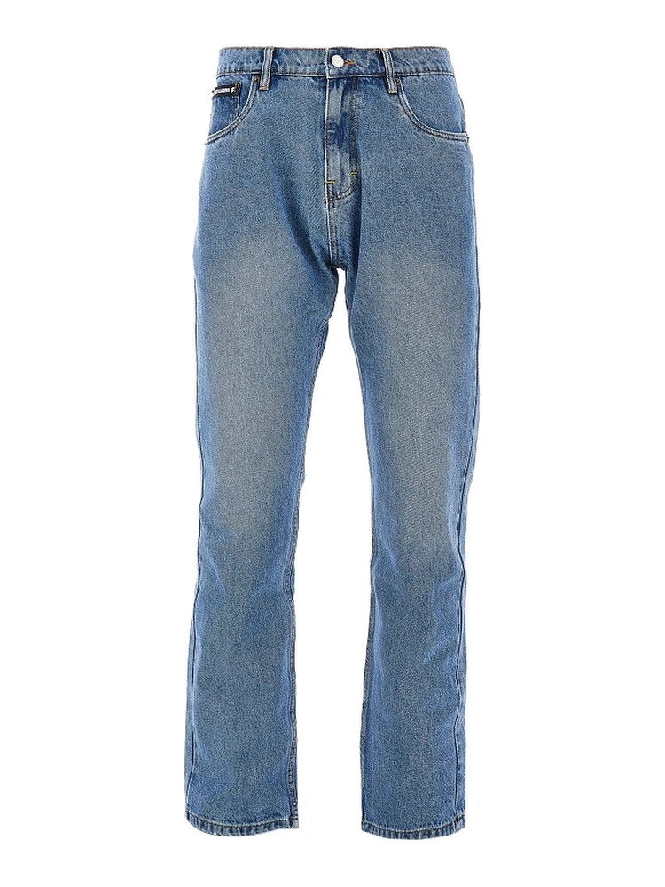 'Rotten' jeans with Skull embroidery