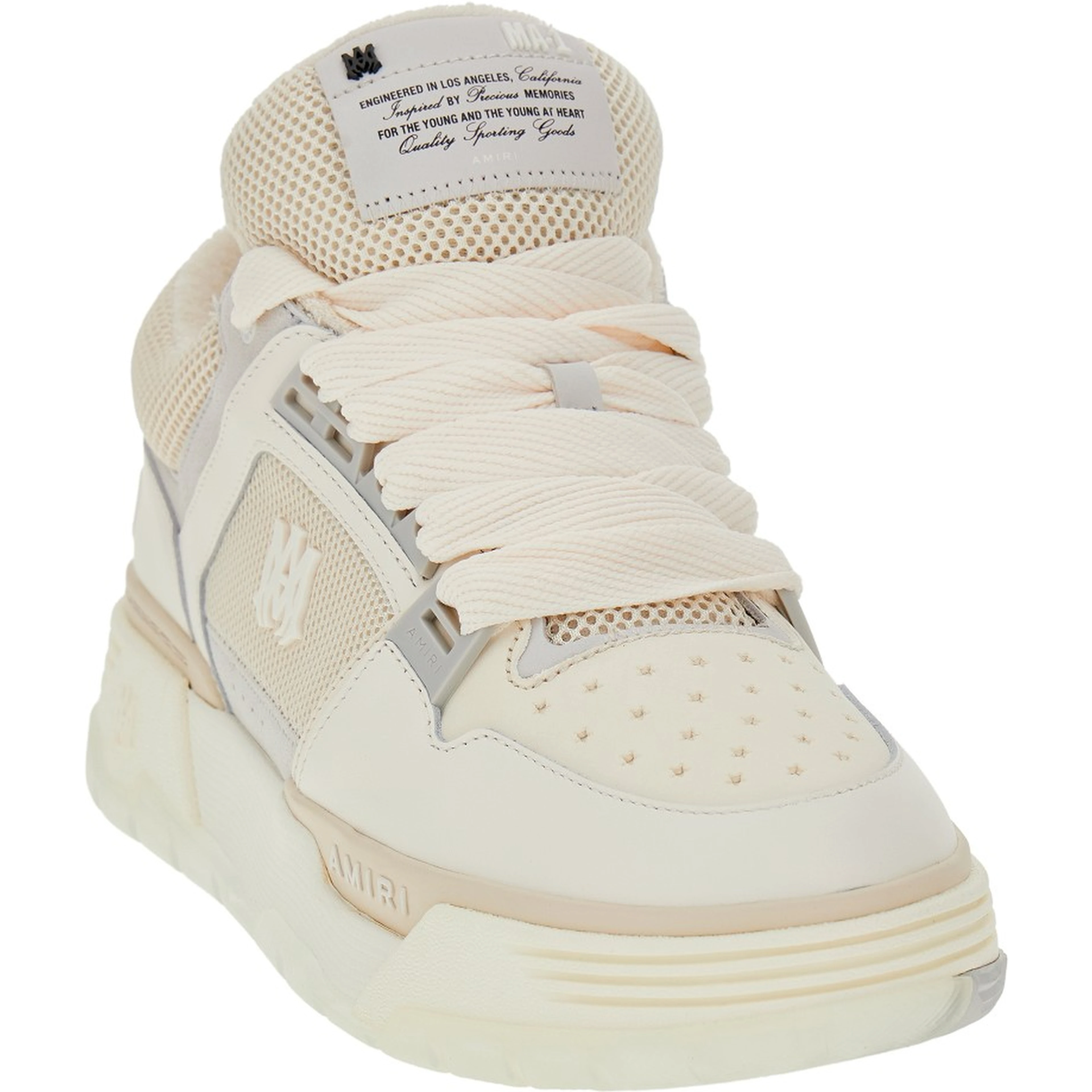 Leather and mesh MA-1 sneakers