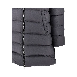 Nylon microfiber goose down parka coat
