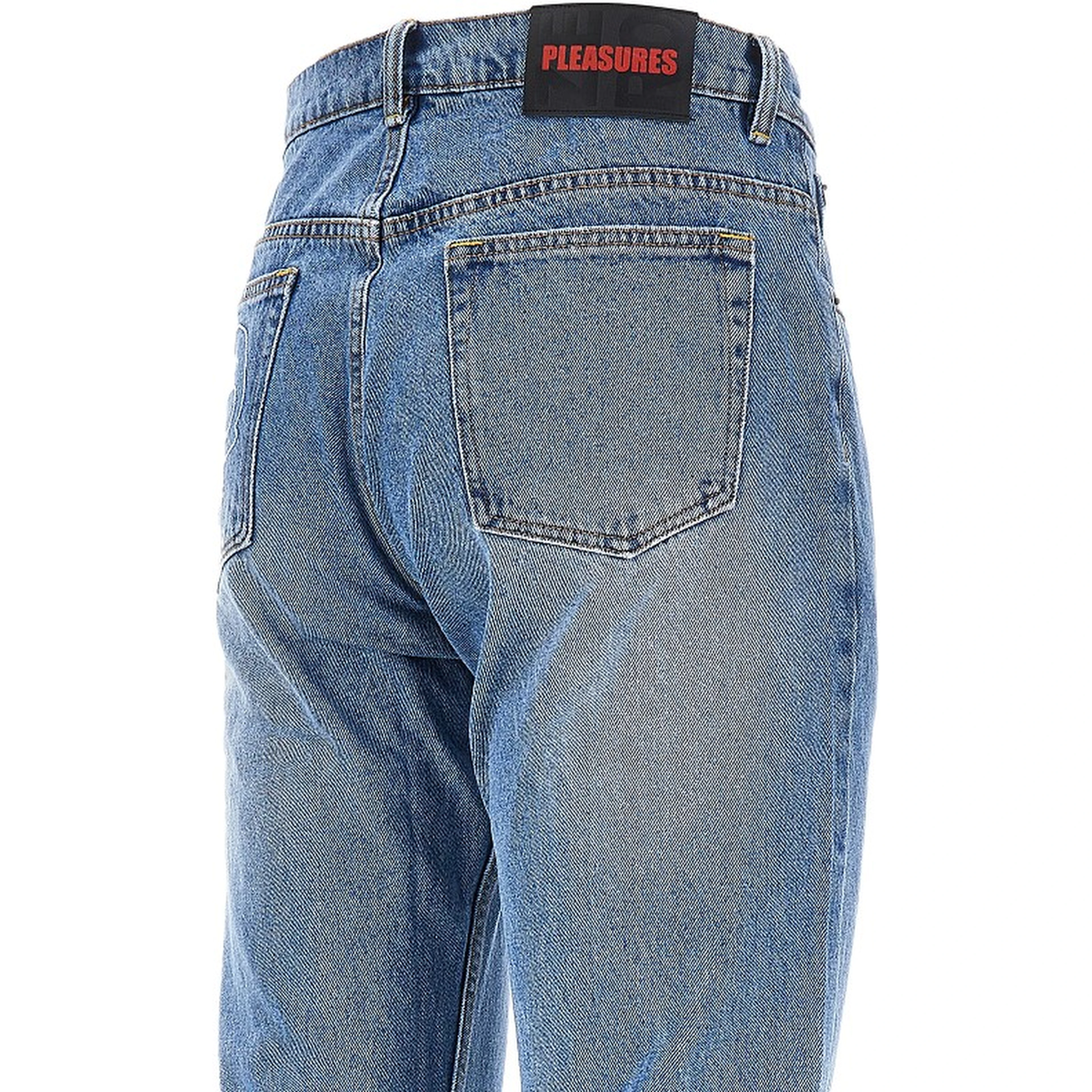 'Rotten' jeans with Skull embroidery