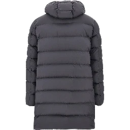 Nylon microfiber goose down parka coat