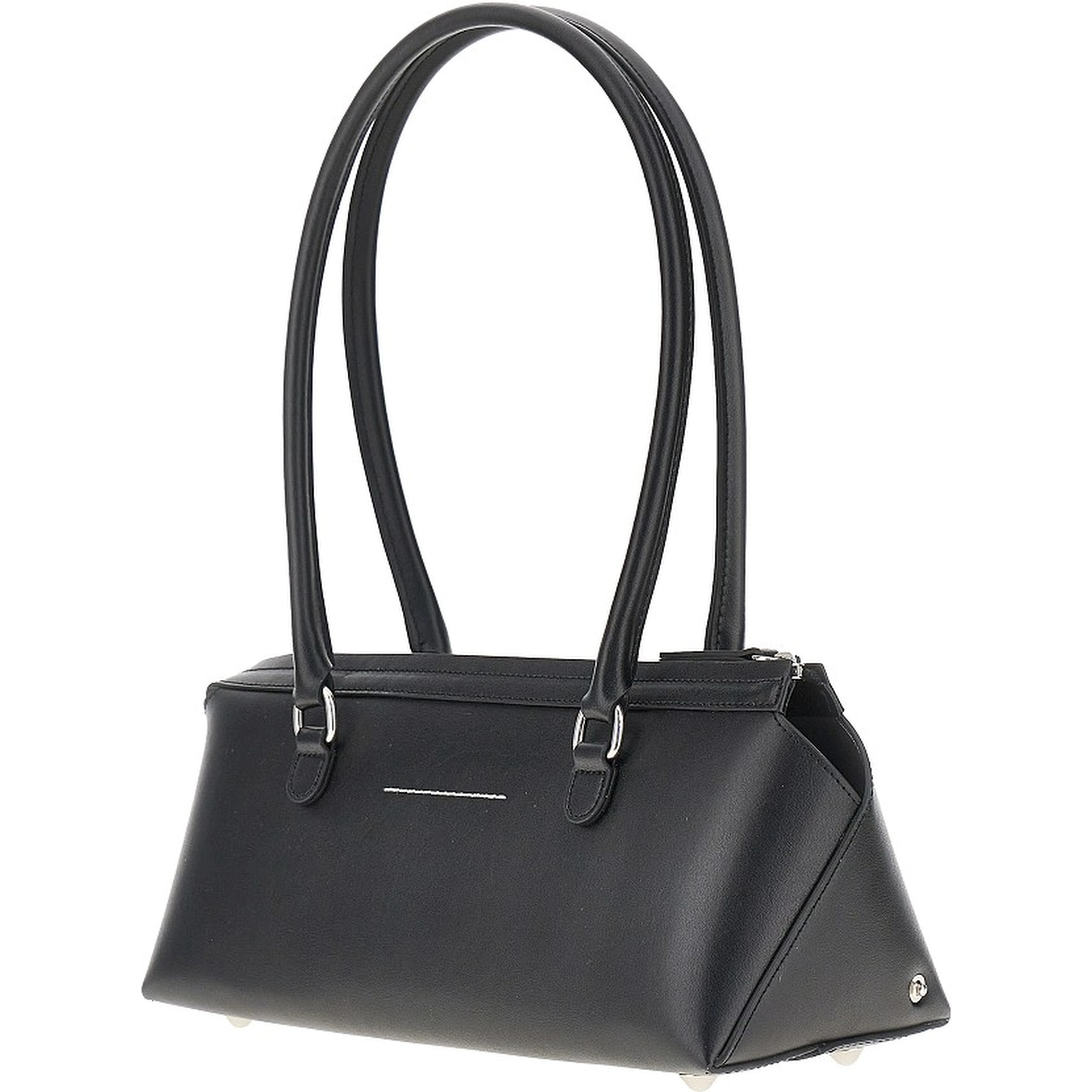 Leather small 'Bauletto' shoulder bag