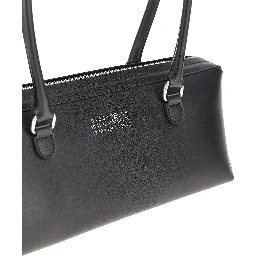 Leather small 'Bauletto' shoulder bag