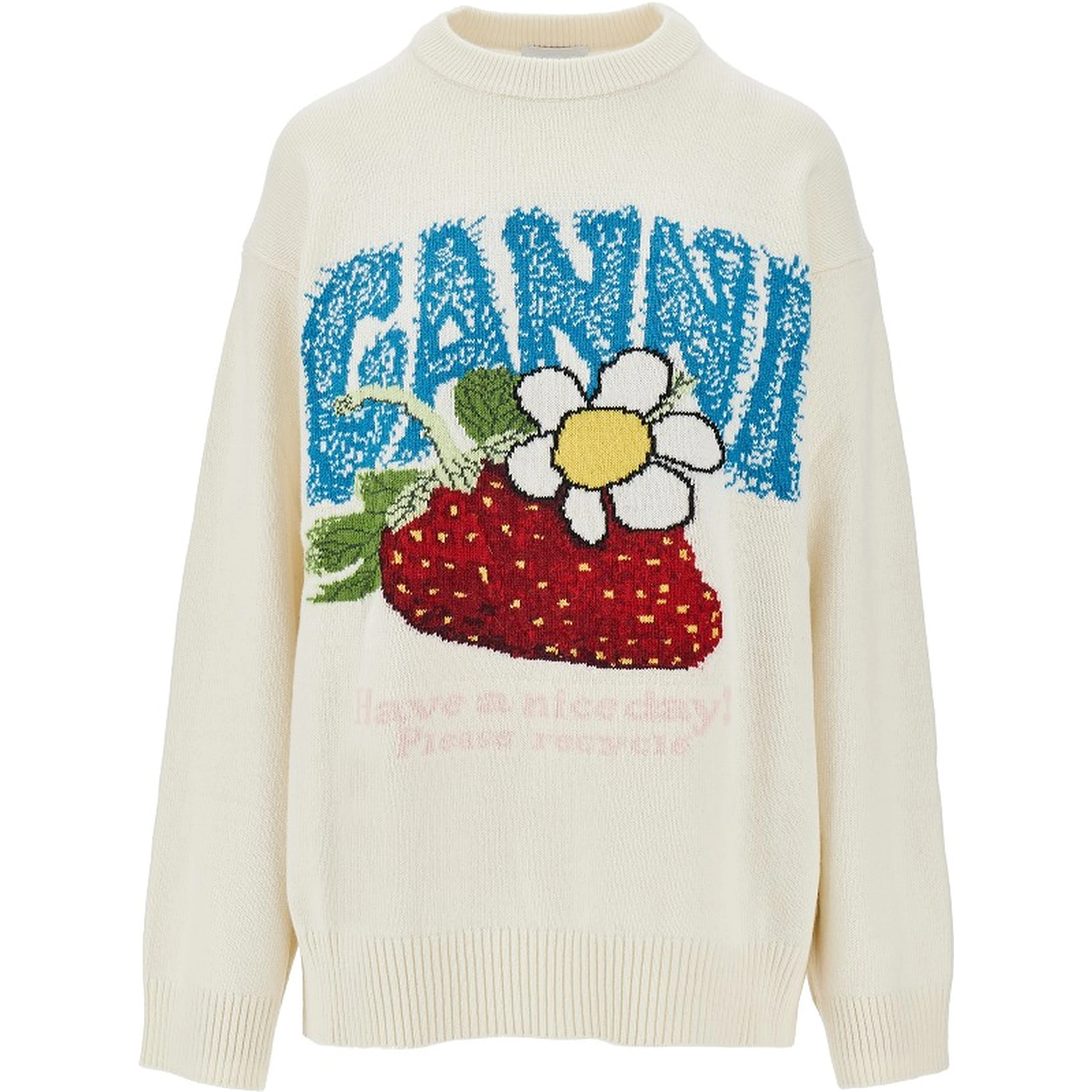 'Strawberry' wool-blend sweater