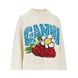 'Strawberry' wool-blend sweater