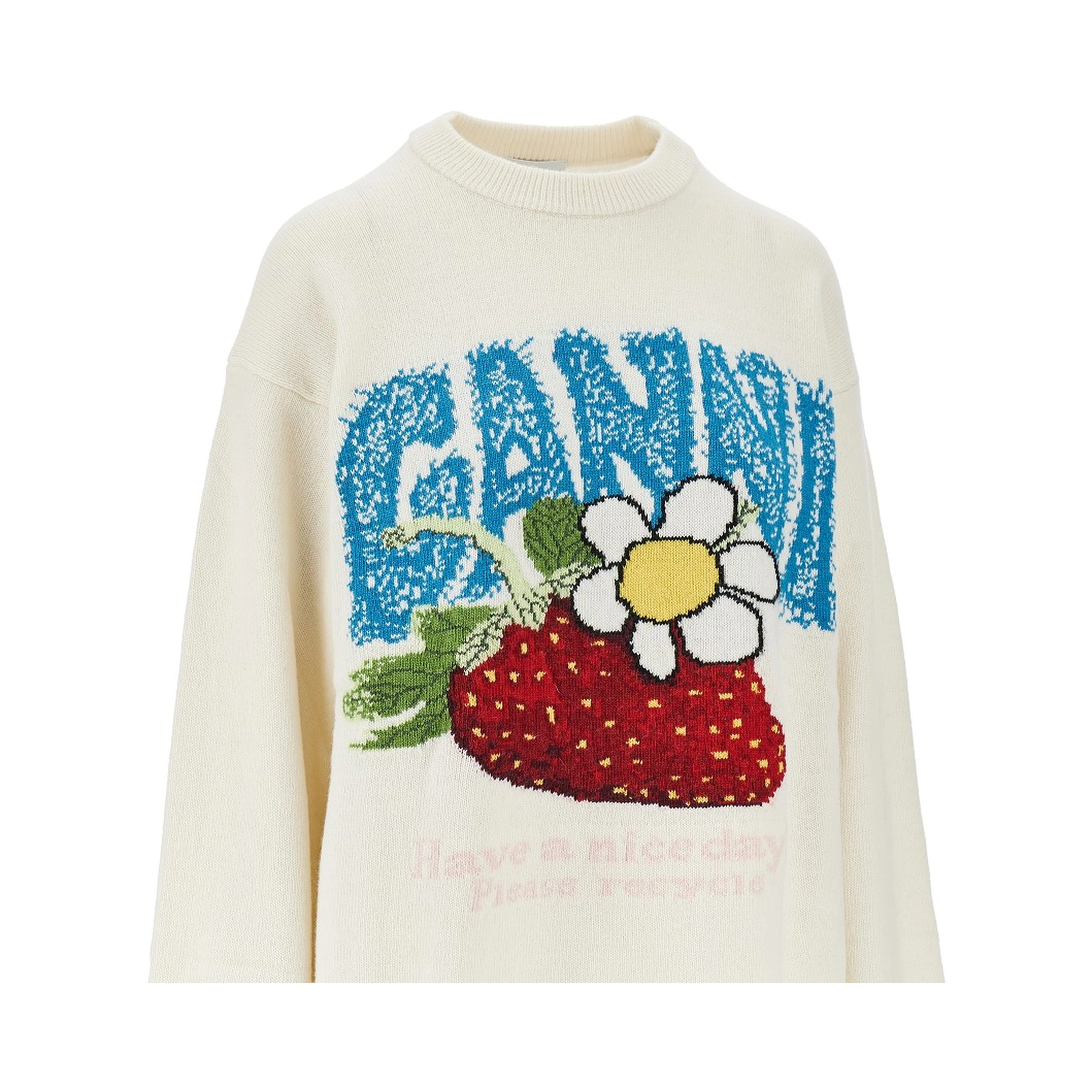 'Strawberry' wool-blend sweater