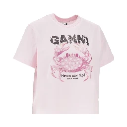 Jersey T-shirt with 'Crab' print