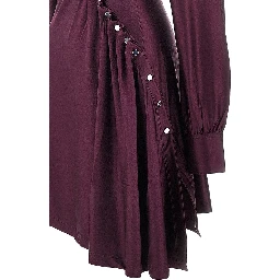 Draped jersey mini dress