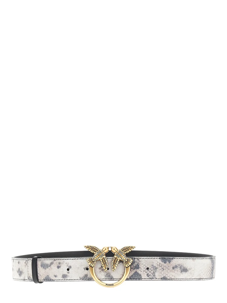 Love Birds leather belt