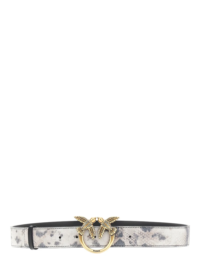 Love Birds leather belt