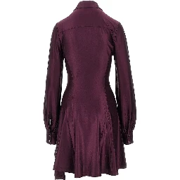 Draped jersey mini dress