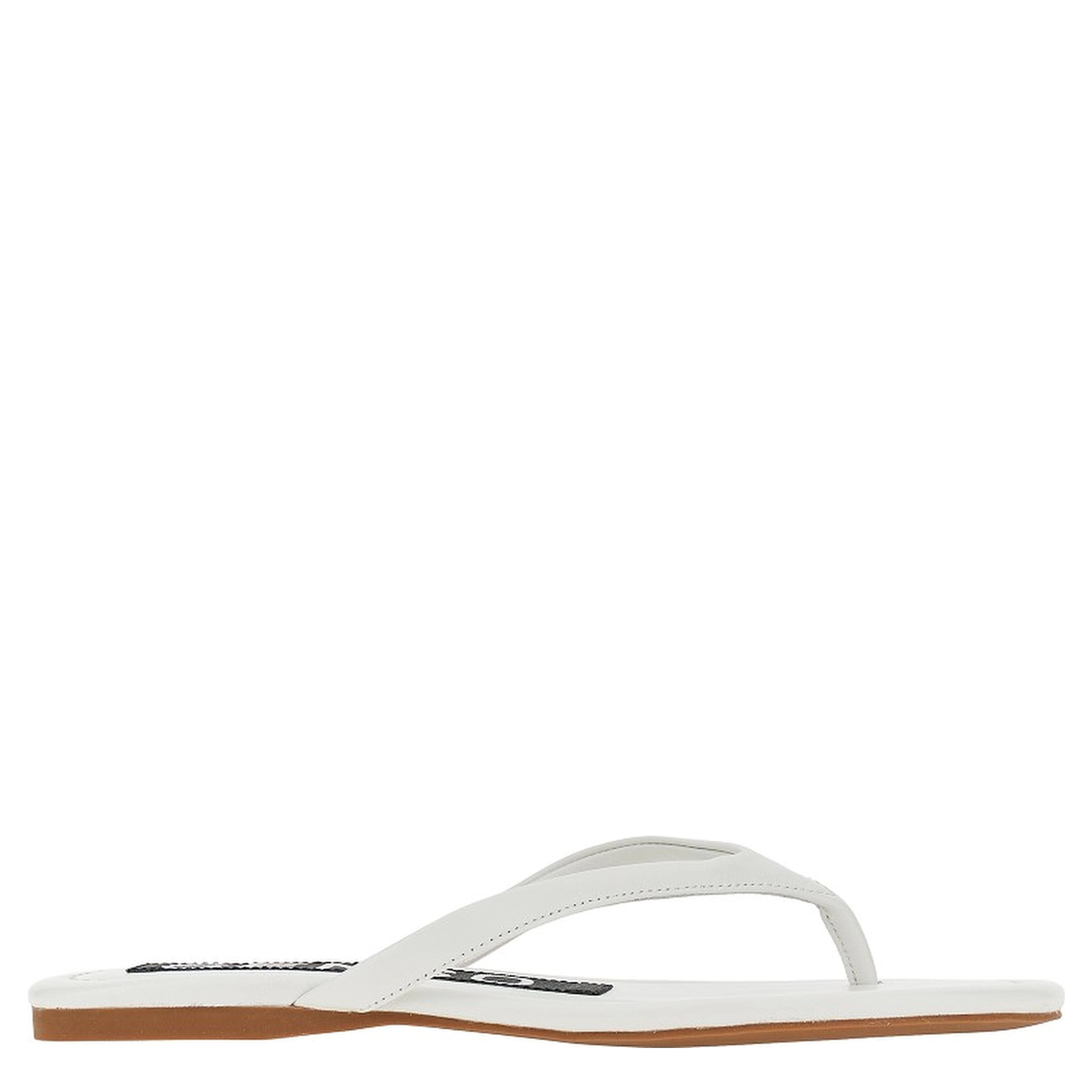 'Norah I' leather thong slides