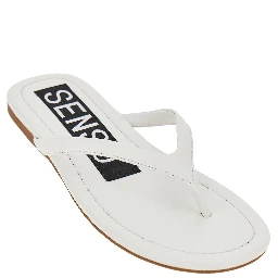 'Norah I' leather thong slides