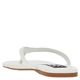 'Norah I' leather thong slides
