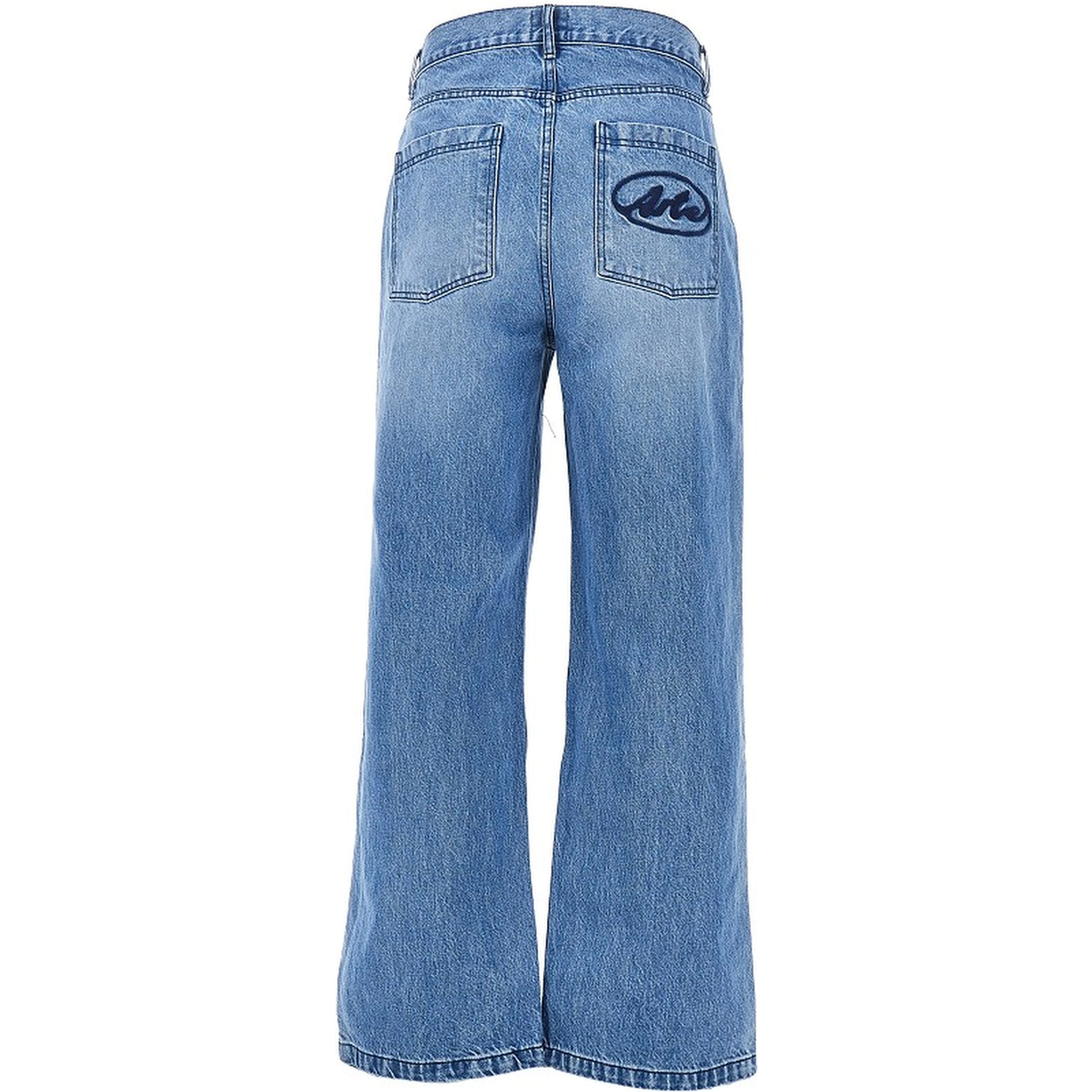 Circle Logo embroidery Relaxed Fit jeans