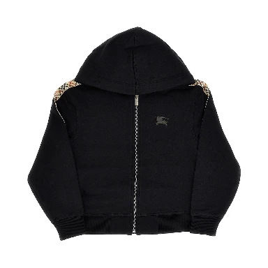 Full-zip hoodie with Check trimmings