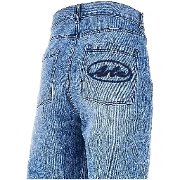 Circle Logo embroidery Relaxed Fit jeans