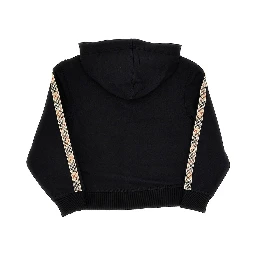 Full-zip hoodie with Check trimmings