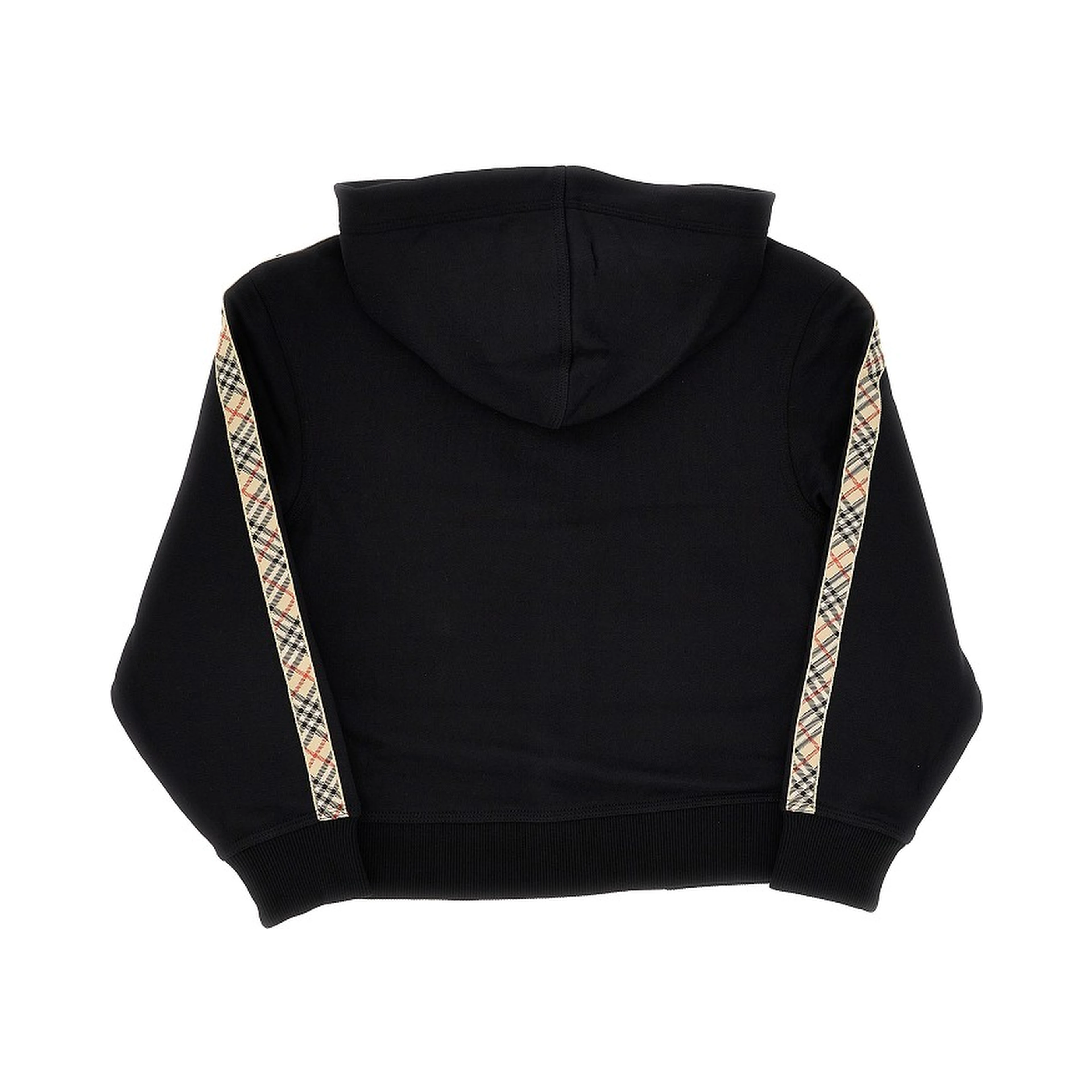 Full-zip hoodie with Check trimmings