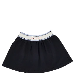Sweatskirt with elastic logo band