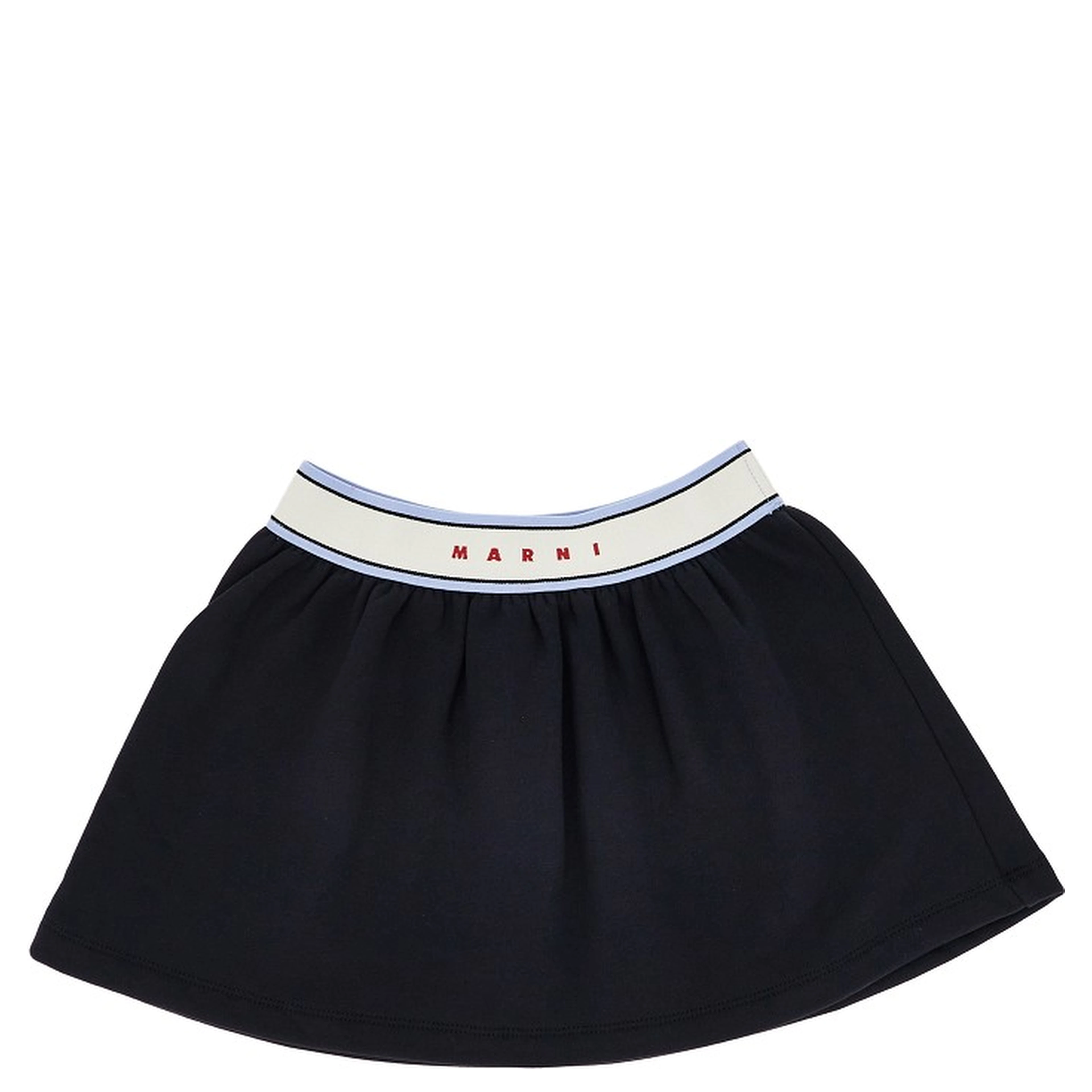 Sweatskirt with elastic logo band