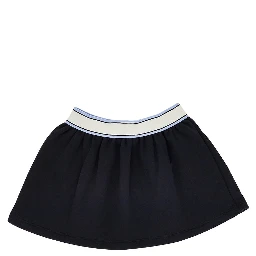 Sweatskirt with elastic logo band