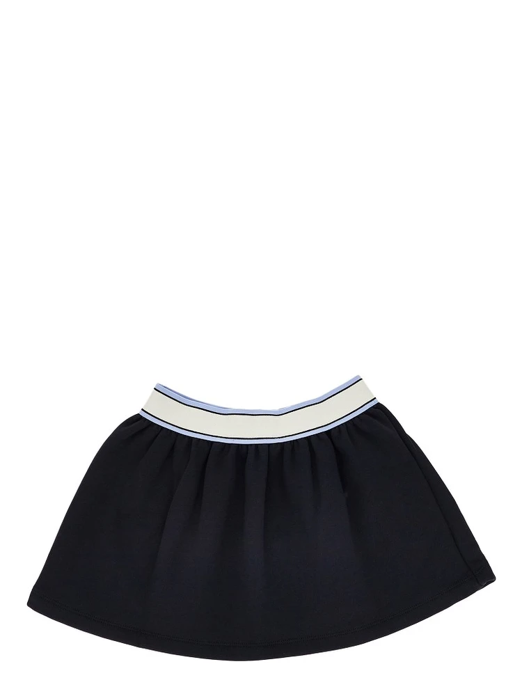Sweatskirt with elastic logo band alternative