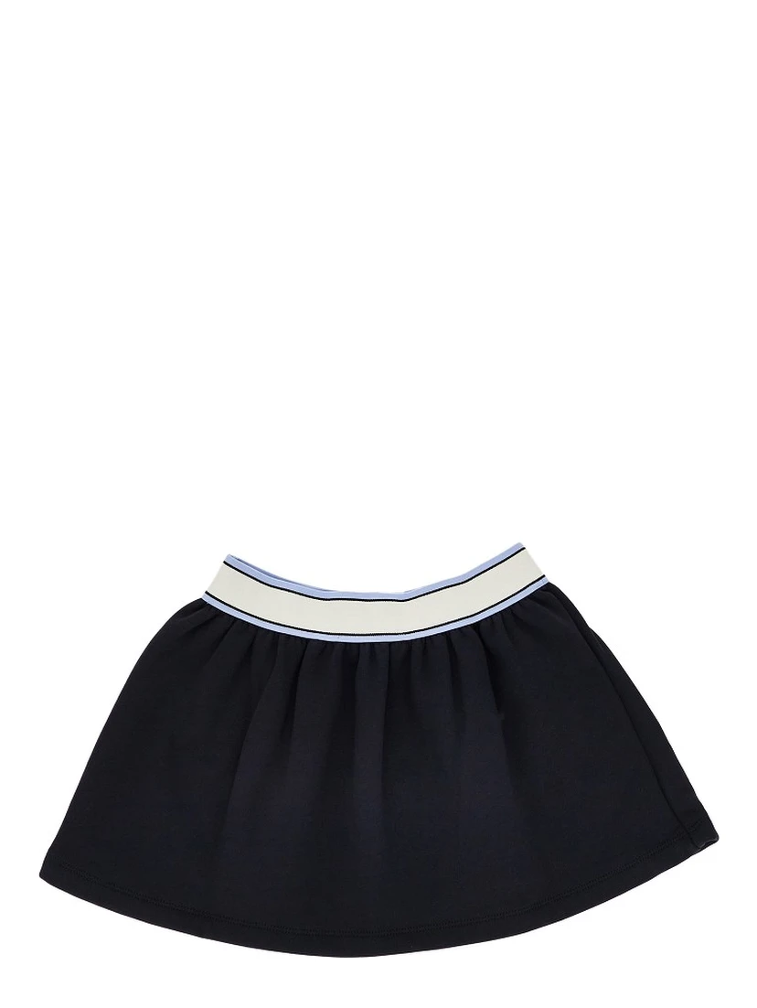 Sweatskirt with elastic logo band