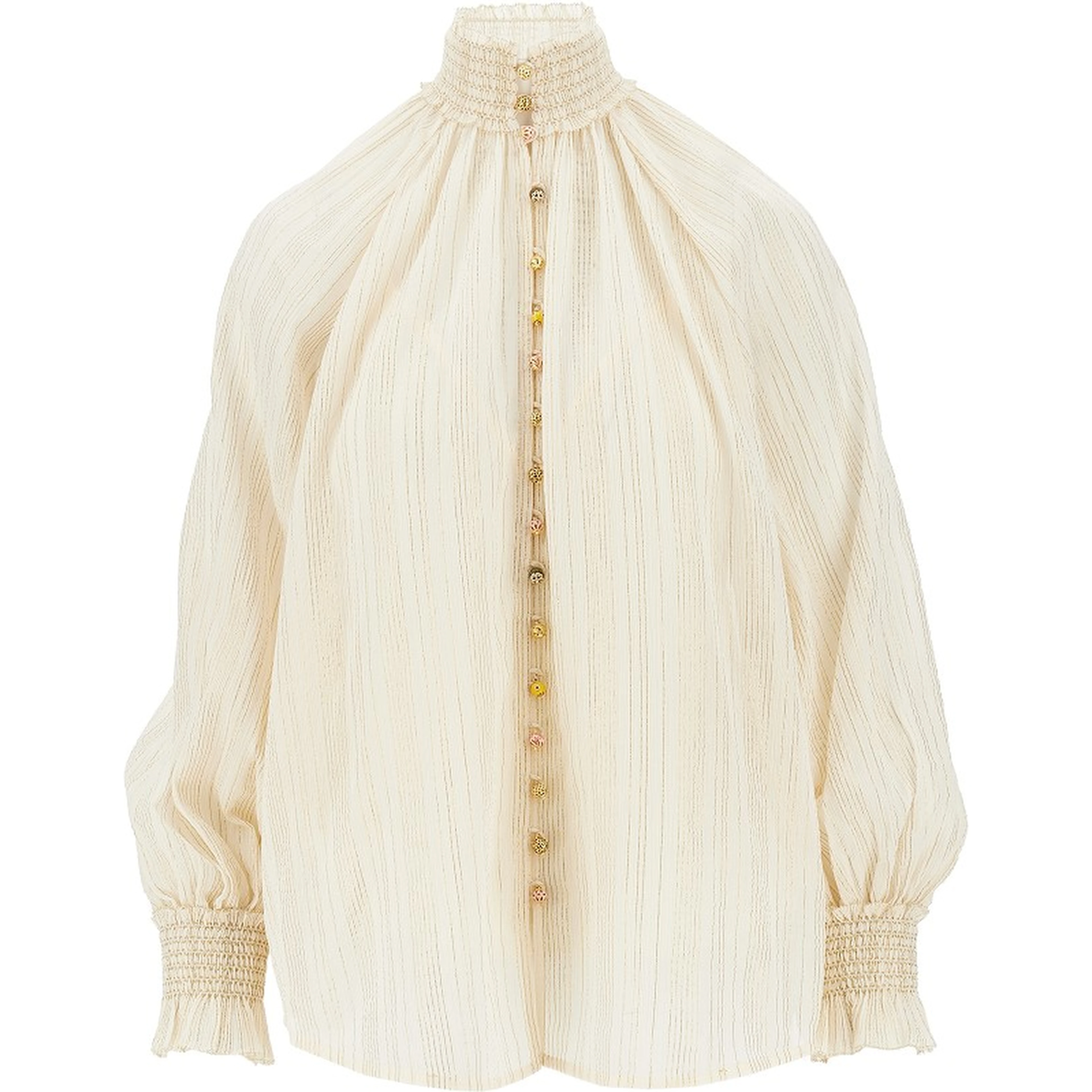 'Aster' cotton and silk blouse