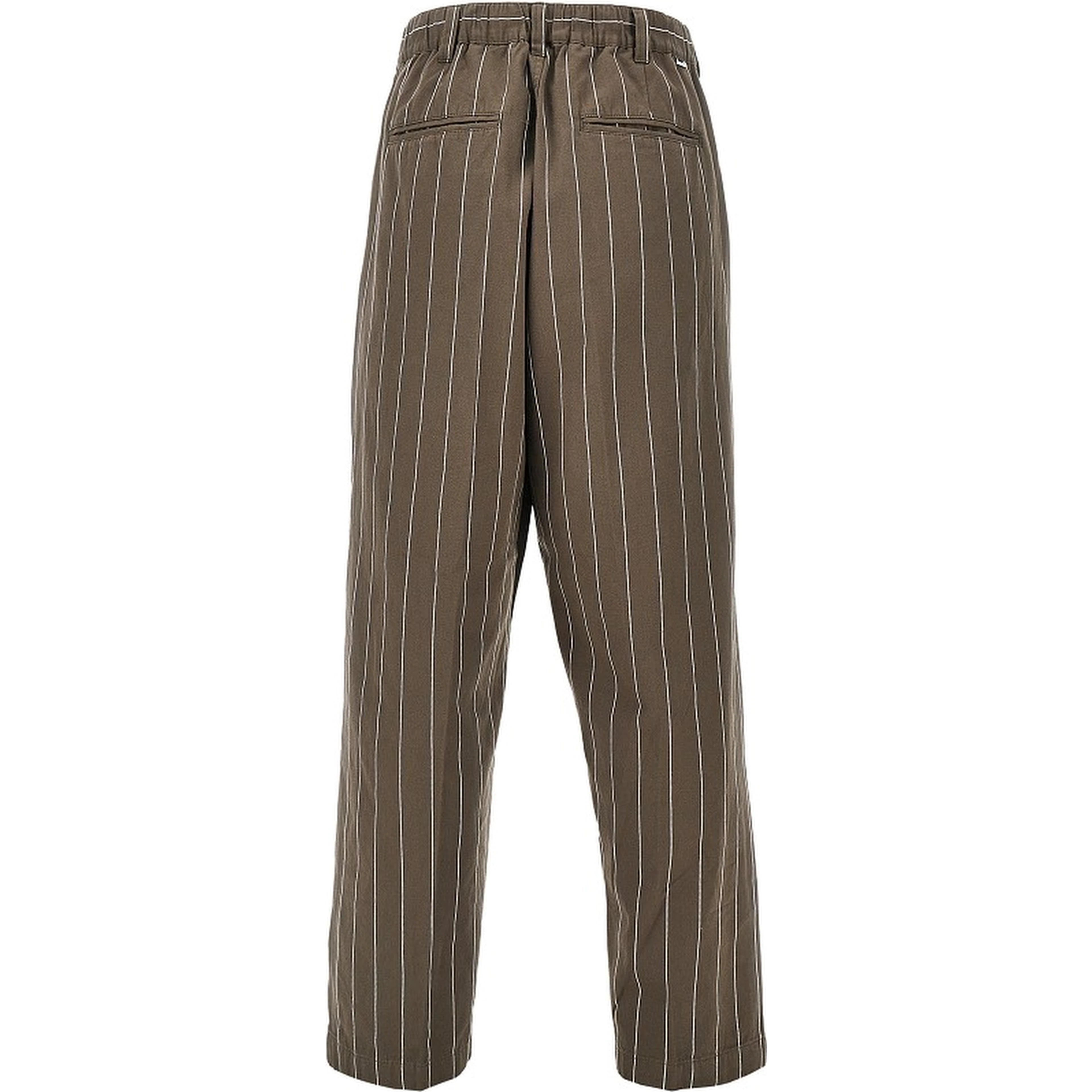 'Foster' pinstriped pants with darts