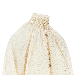 'Aster' cotton and silk blouse
