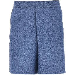Viscose-blend gabardine bermuda shorts