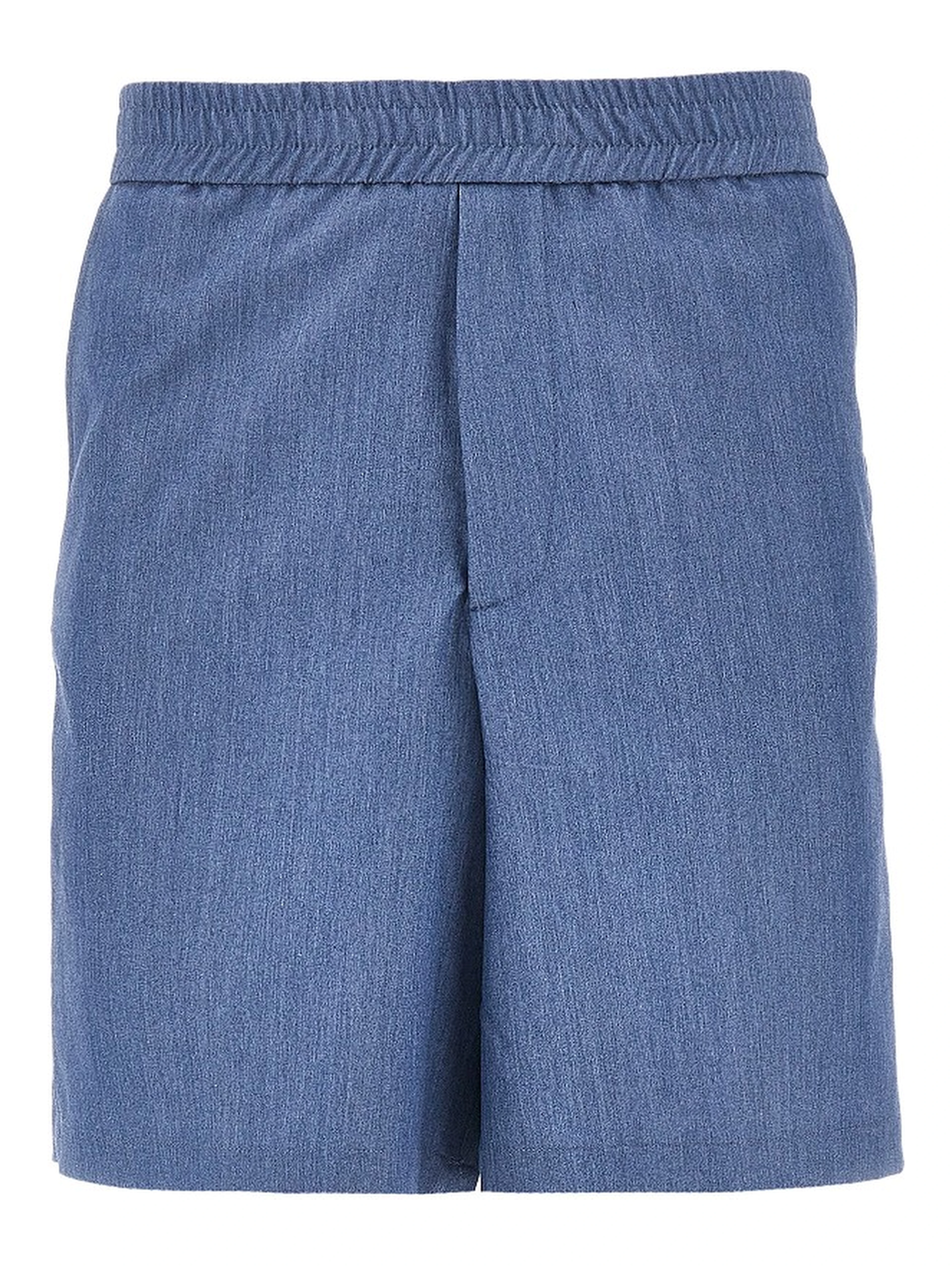 Viscose-blend gabardine bermuda shorts