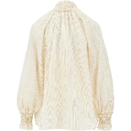'Aster' cotton and silk blouse