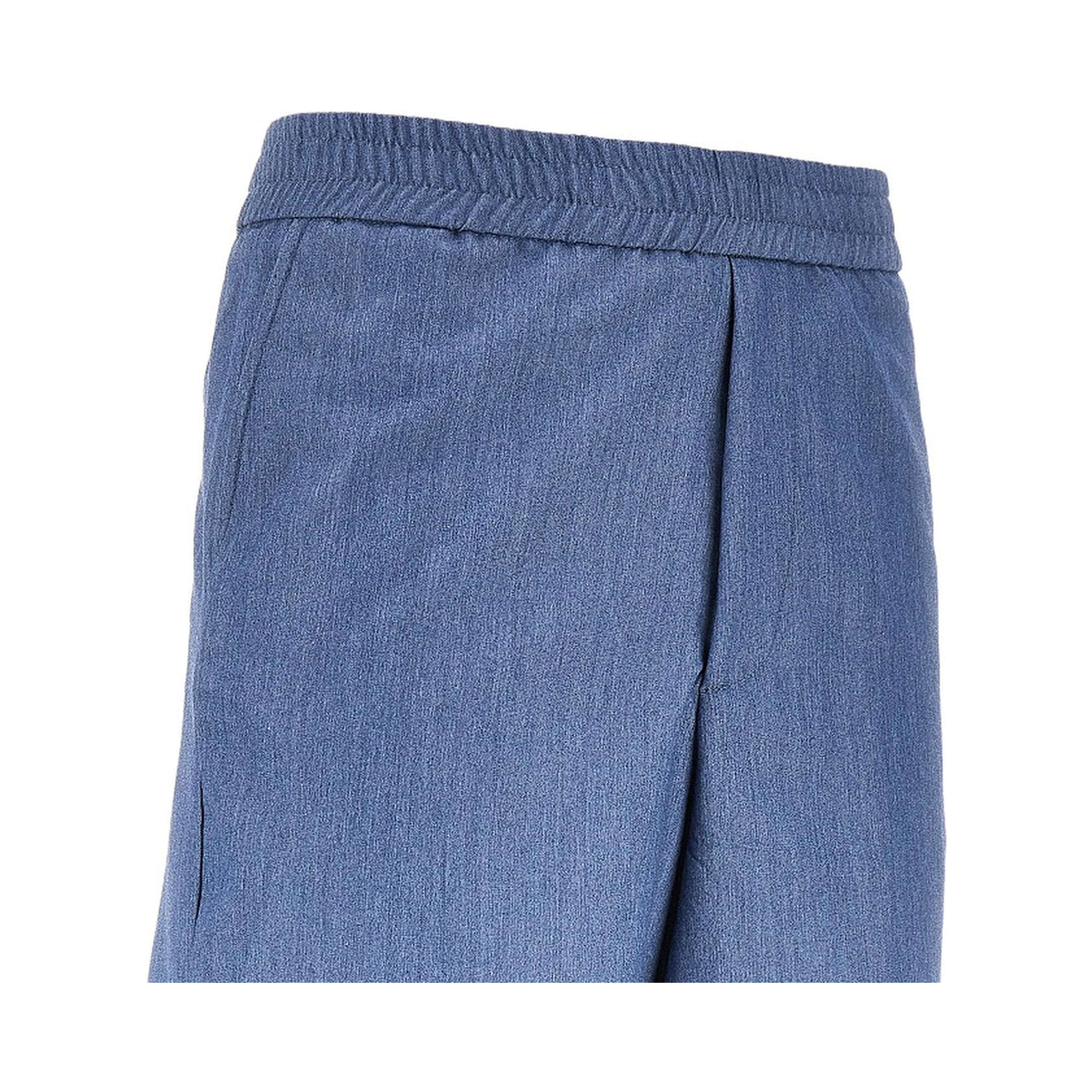 Viscose-blend gabardine bermuda shorts