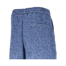 Viscose-blend gabardine bermuda shorts