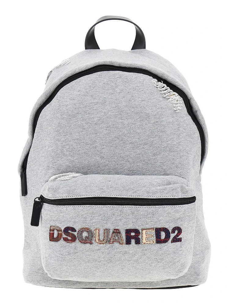 Distressed jersey backpack